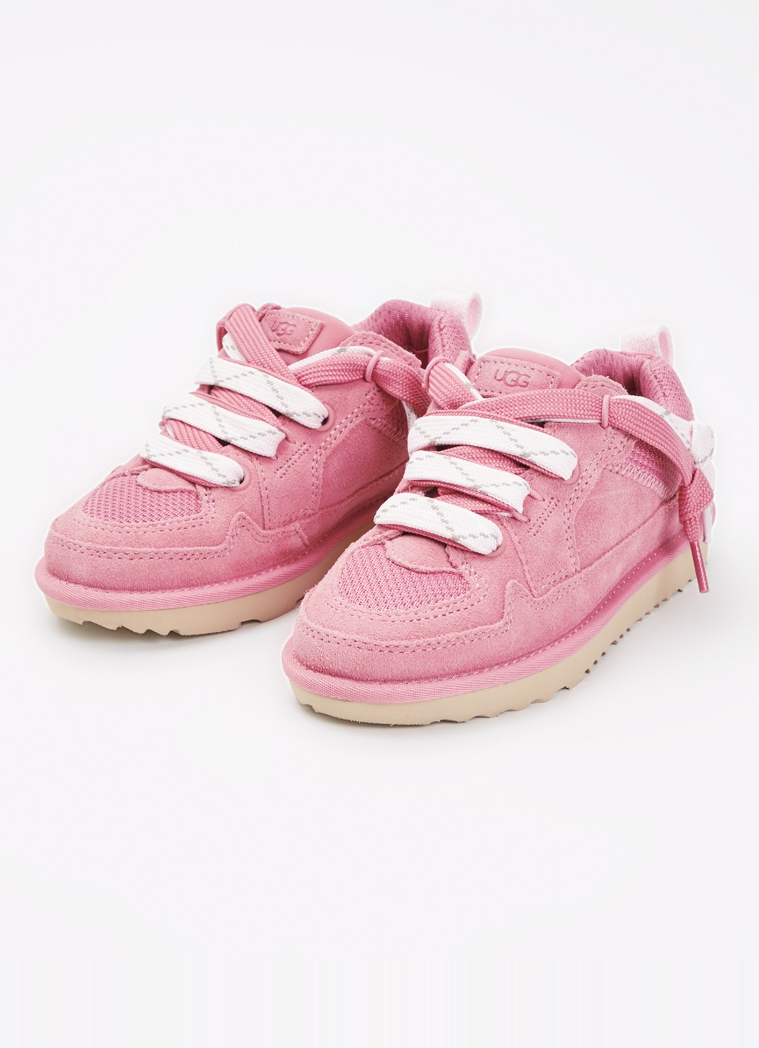 UGG Lowmel sneaker van suède - voorkant 3 roze