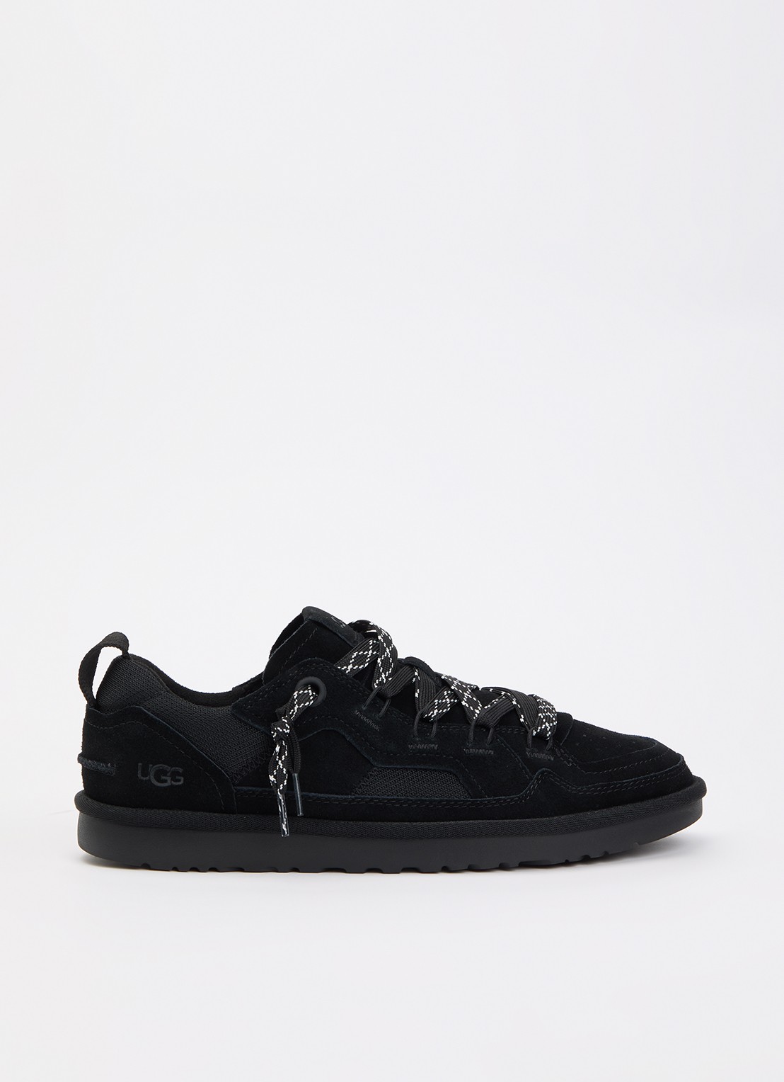 UGG Minimel sneaker met suède details - voorkant zwart