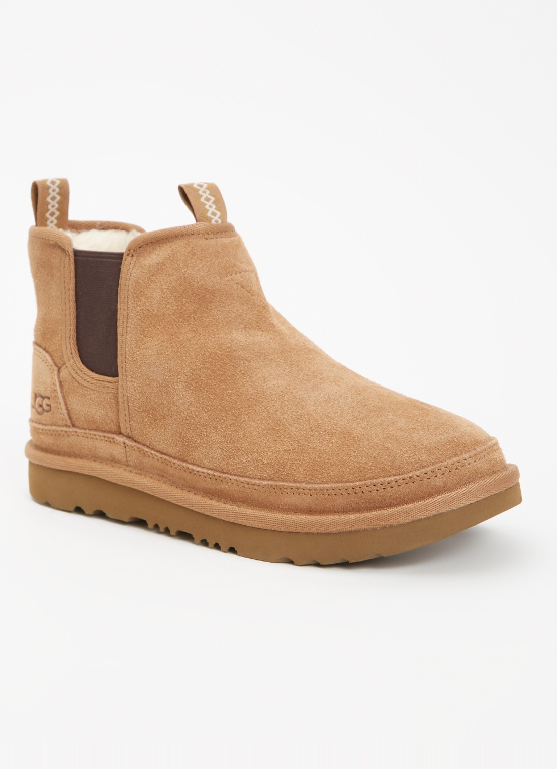 UGG Neumel chelsea boot van suède  - voorkant 4 camel