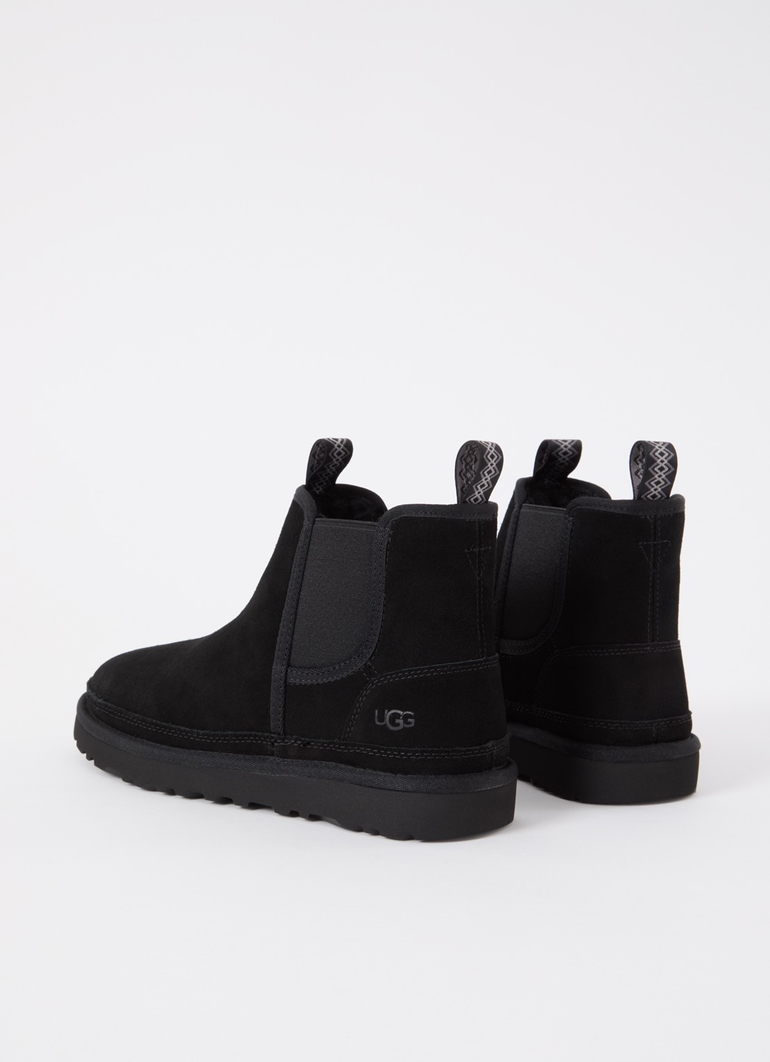 UGG Neumel chelsea boot van suède - achterkant 4 zwart