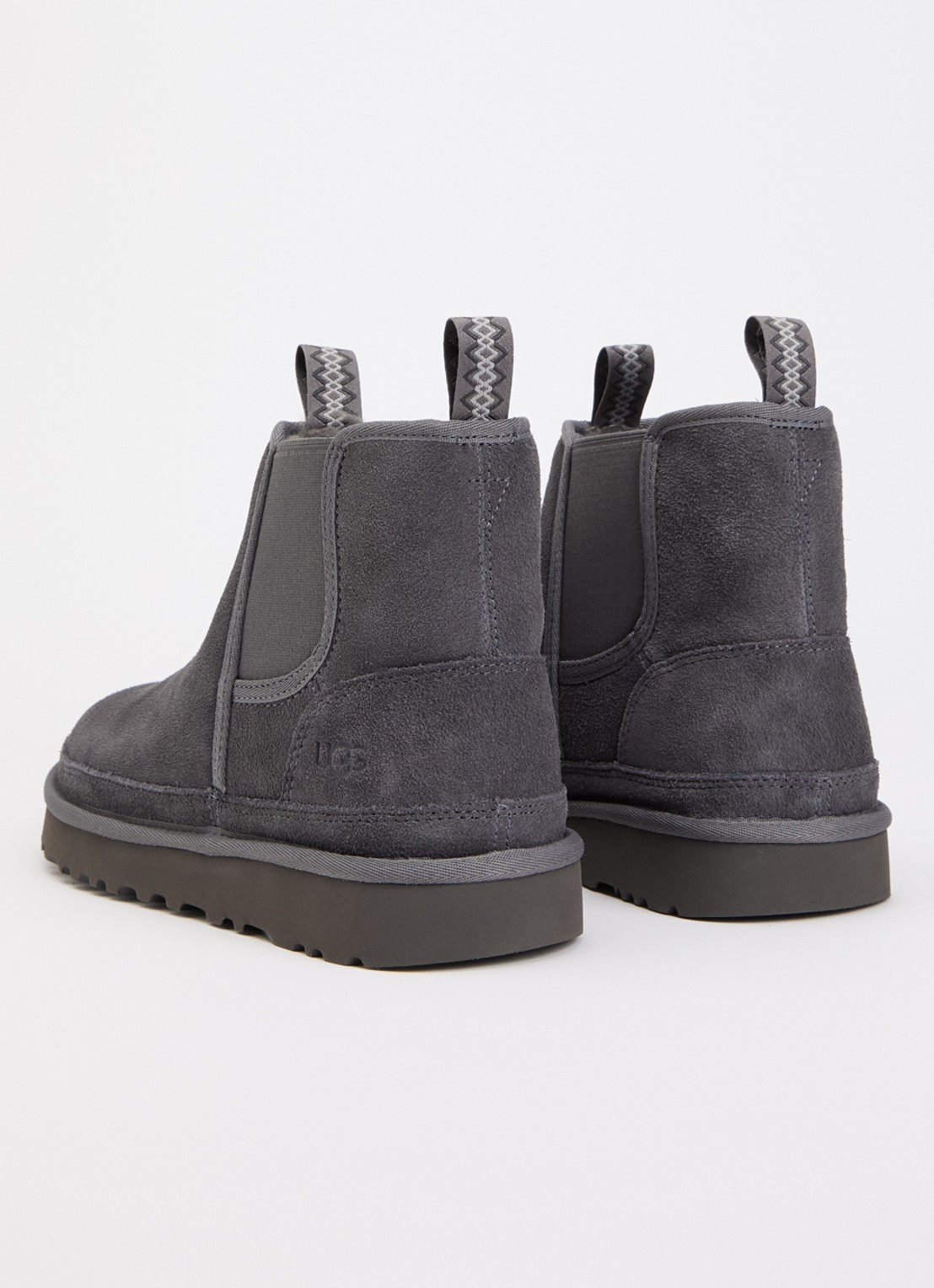 UGG Neumel chelsea boot van suède - achterkant 4 staalblauw