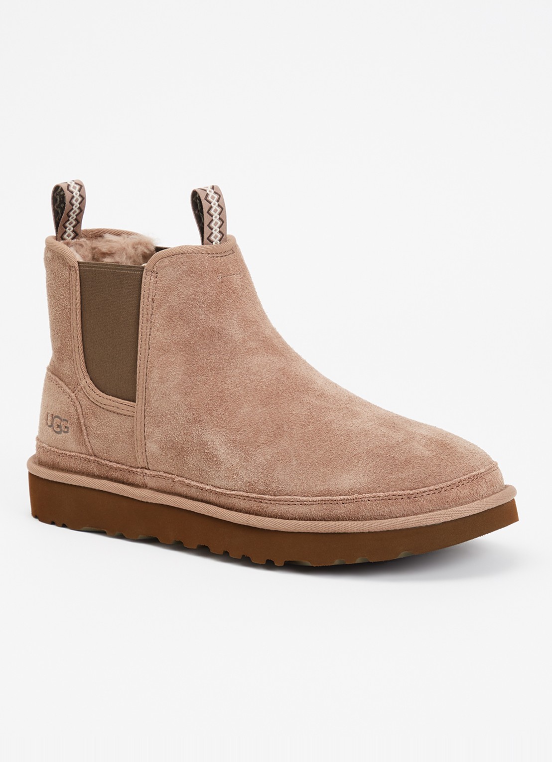 UGG Neumel chelsea boot van suède  - voorkant lichtbruin