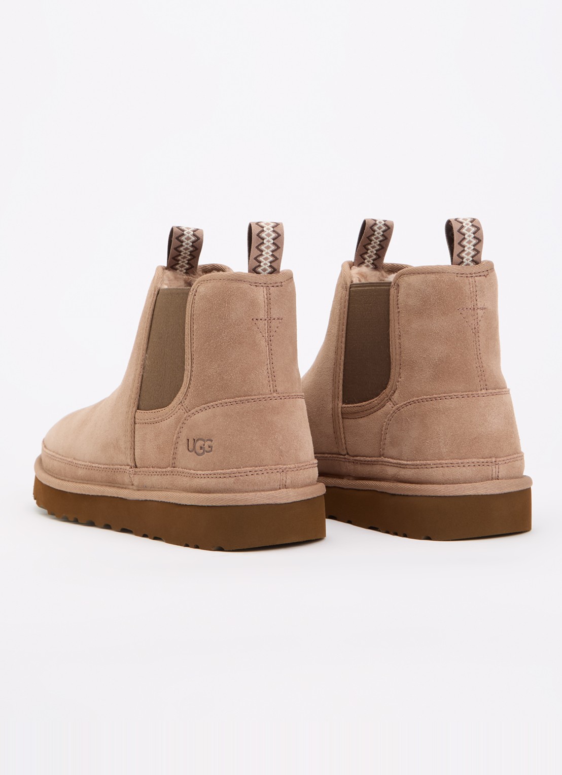 UGG Neumel chelsea boot van suède  - achterkant beige