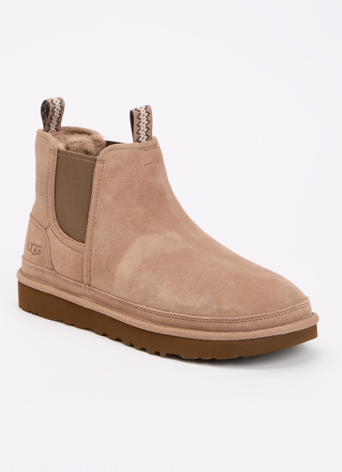 UGG Neumel chelsea boot van suède  - voorkant 2 beige