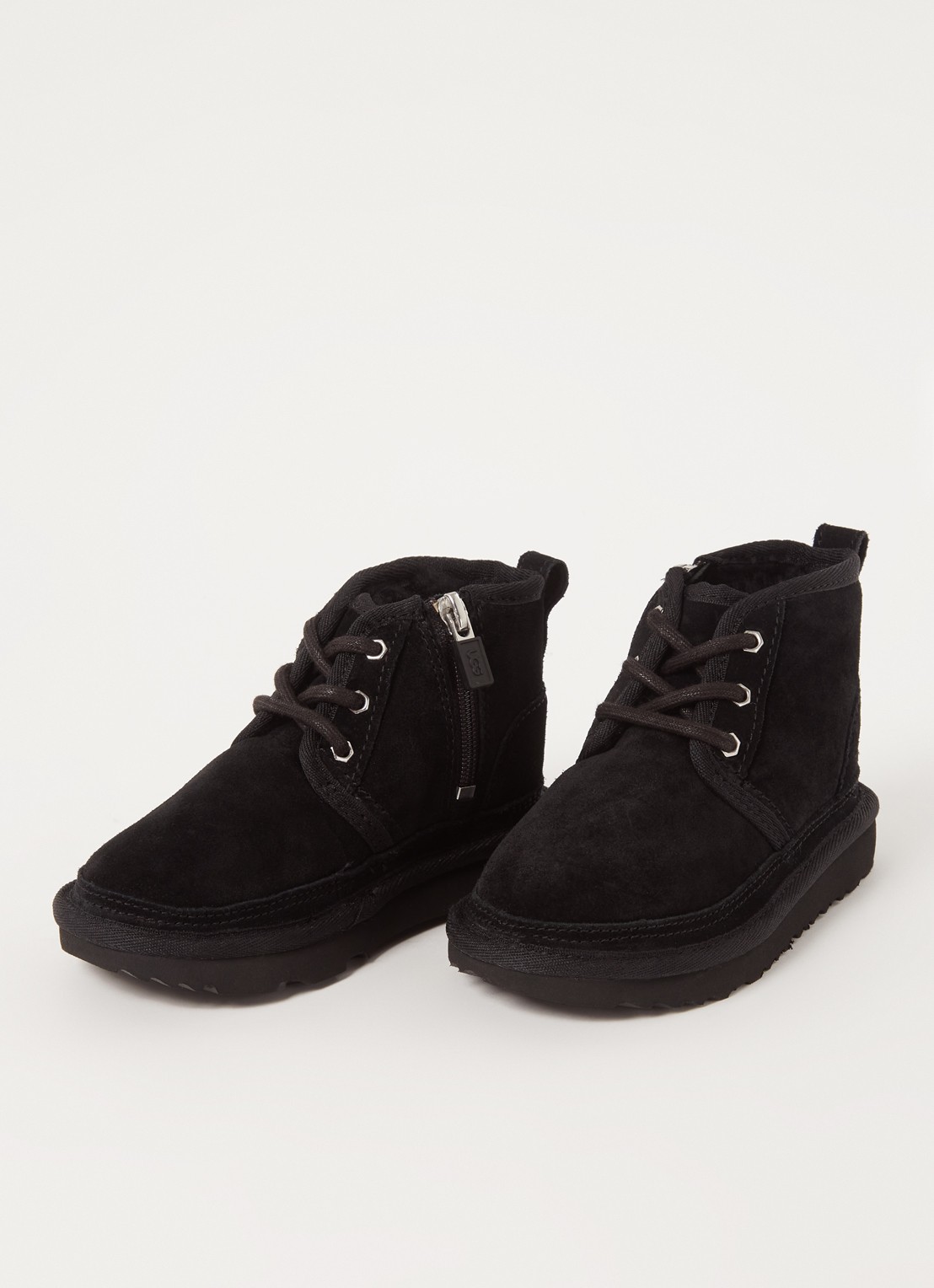UGG Neumel II enkellaarsje van suède - voorkant 2 zwart