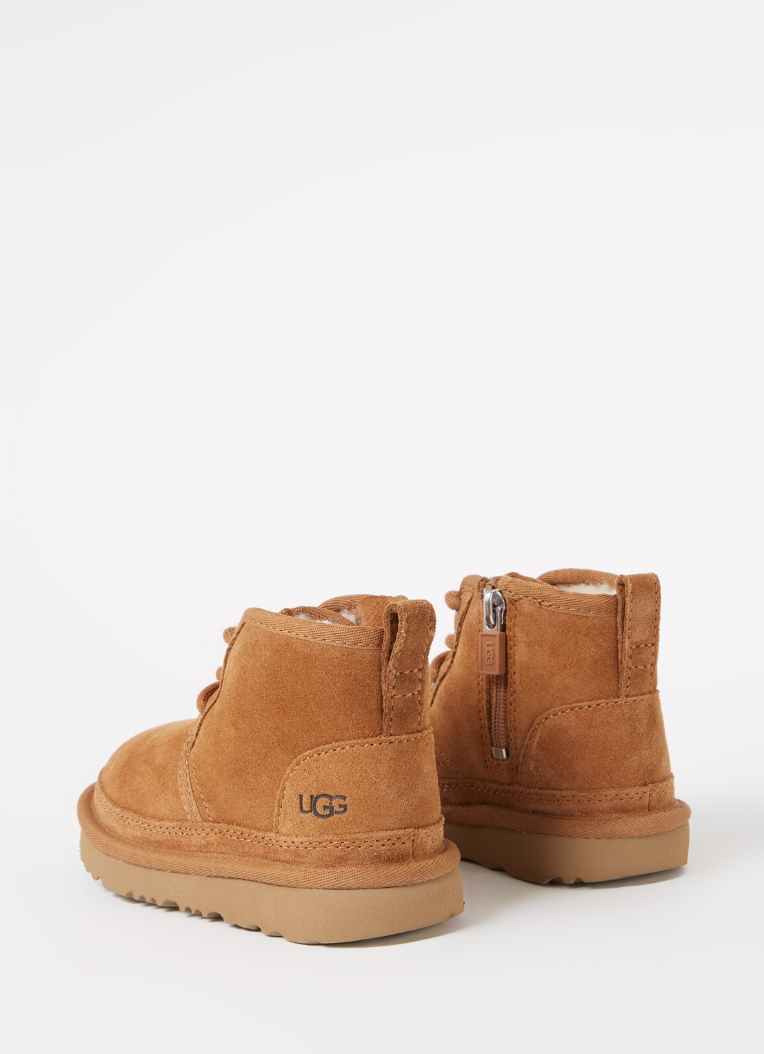 UGG Neumel II enkellaarsje van suède - detail 2 cognac