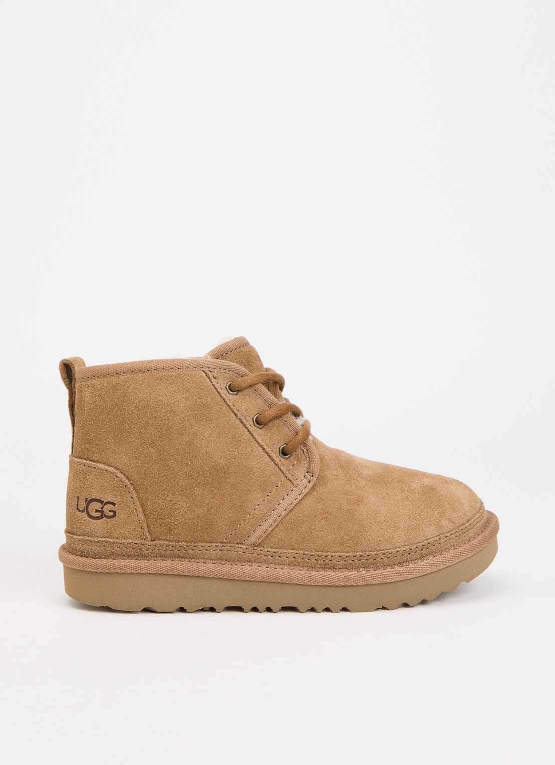 UGG Neumel II veterboot van suède  - voorkant 3 camel