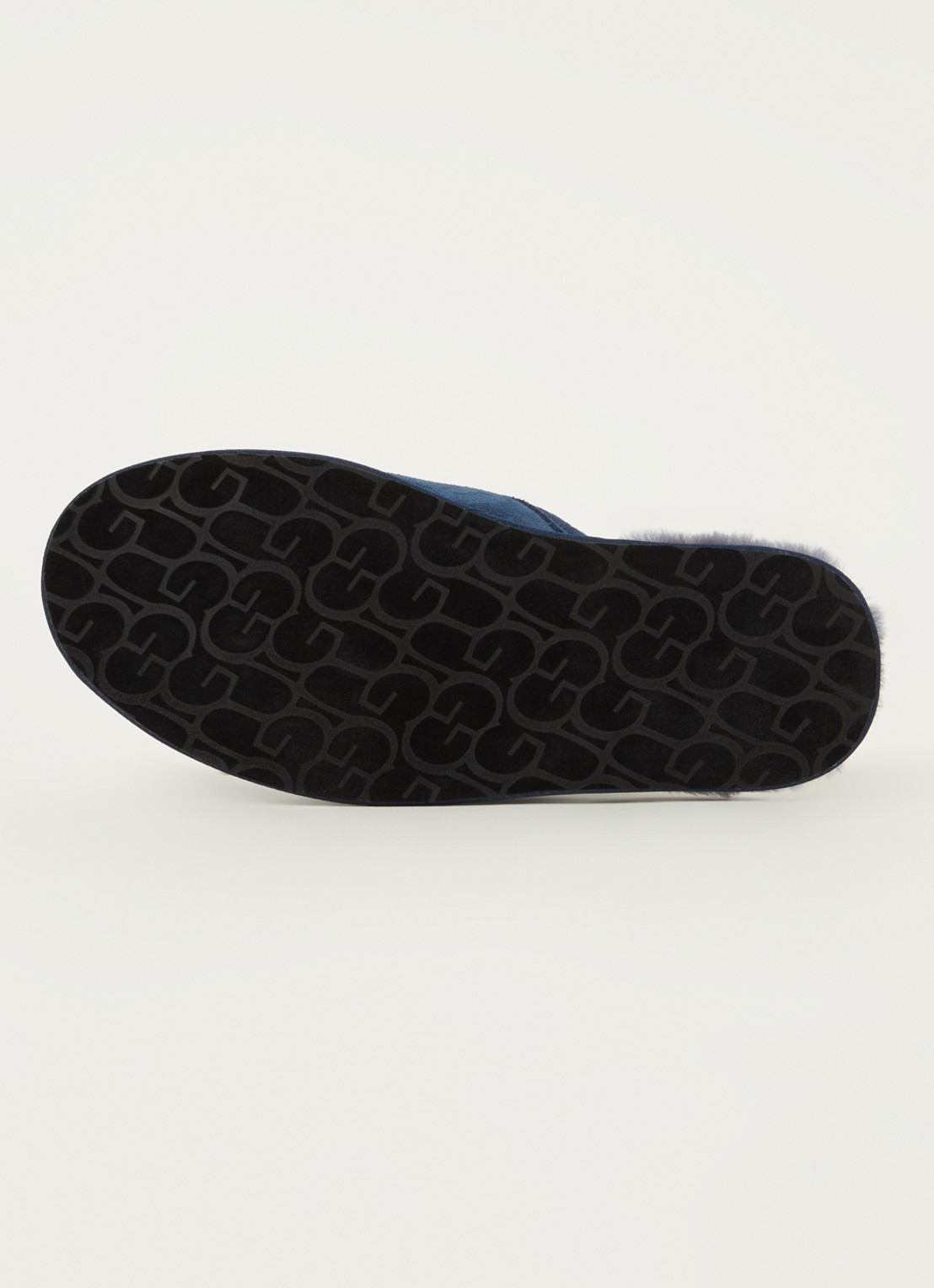 UGG Scuff pantoffel van suède met schapenvacht - detail 3 indigo