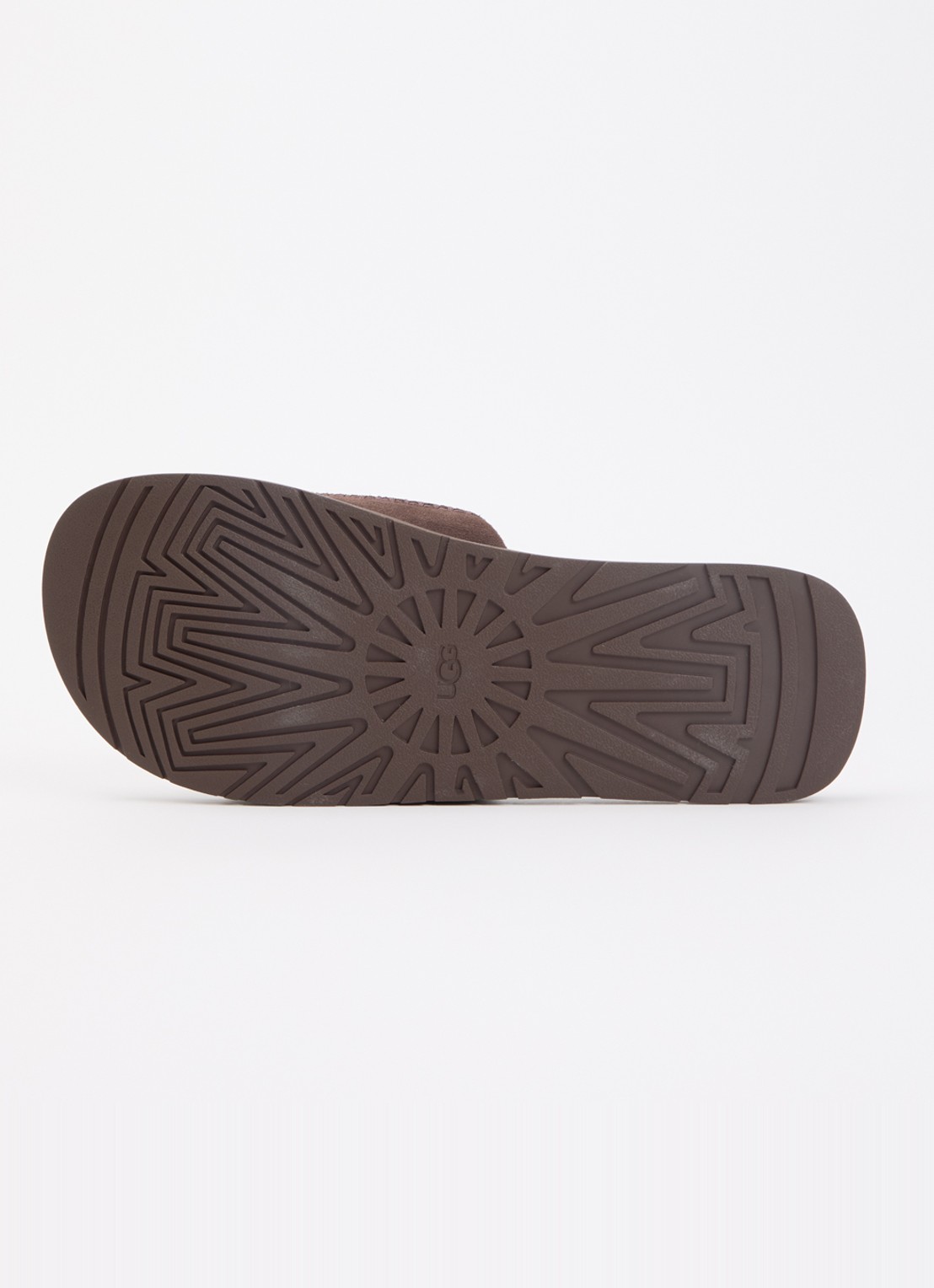 UGG Seaside II slipper van leer met suède details - detail 4 bruin