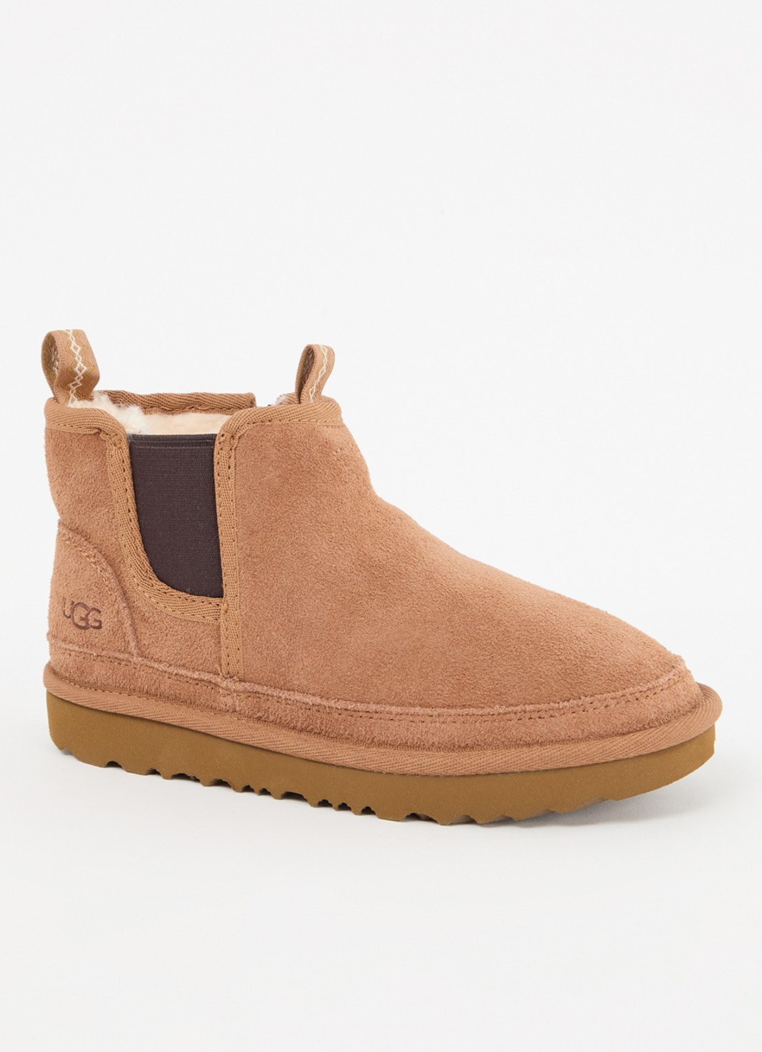 UGG T Neumel chelsea boot van suède  - voorkant 3 camel