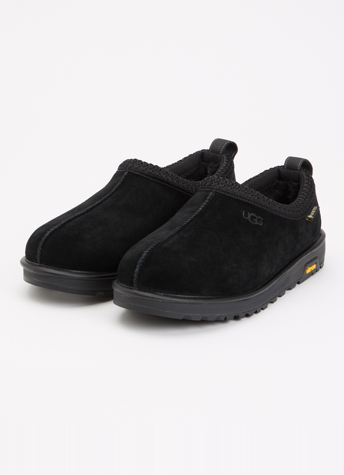 UGG Tasman GTX instapper van suède - detail zwart