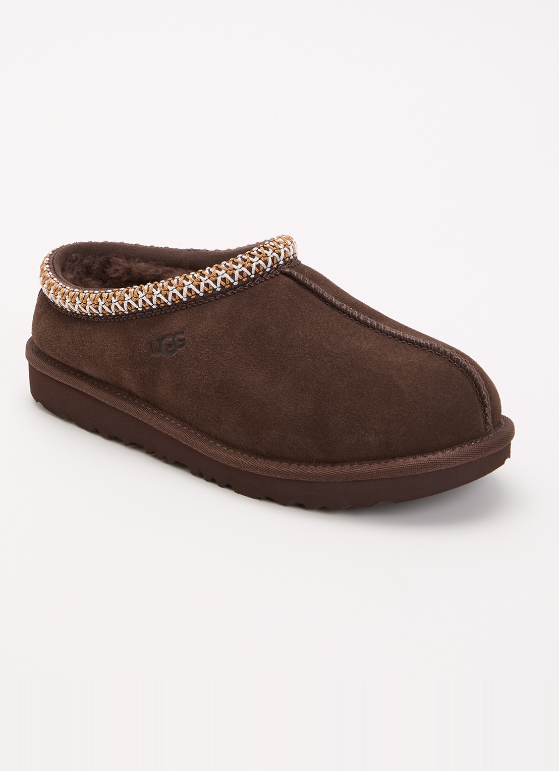 UGG Tasman II instapper van suède - voorkant donkerbruin