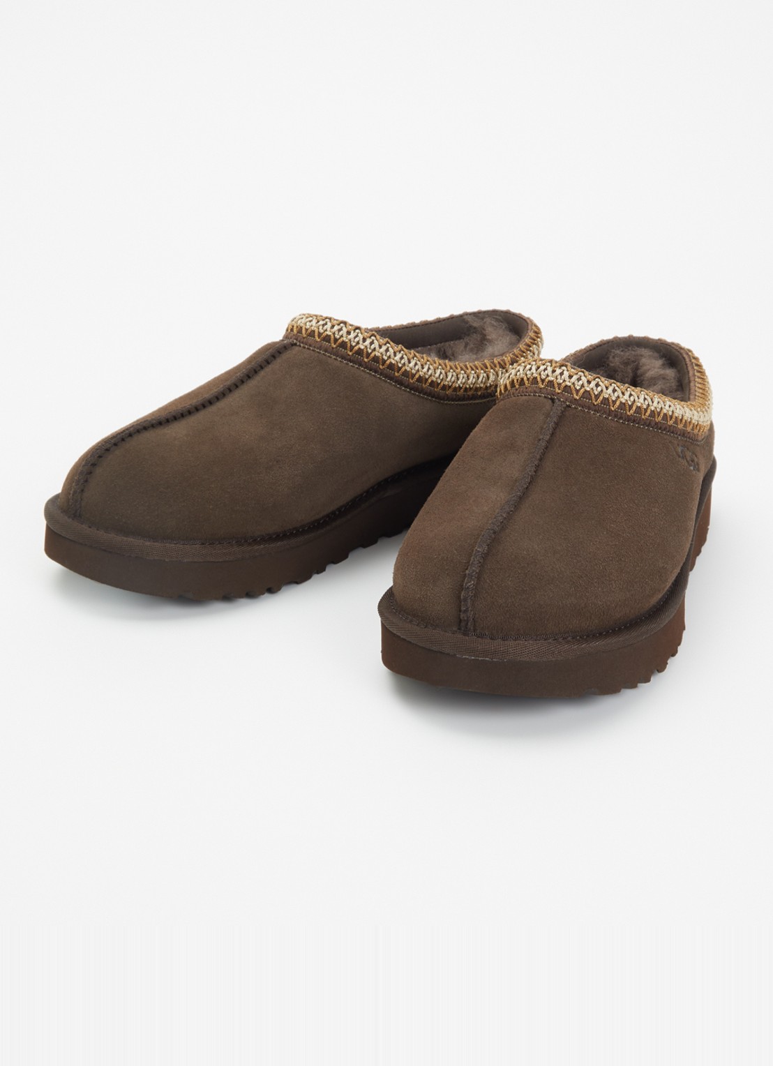 UGG Tasman ll instapper van suède - detail 2 donkerbruin