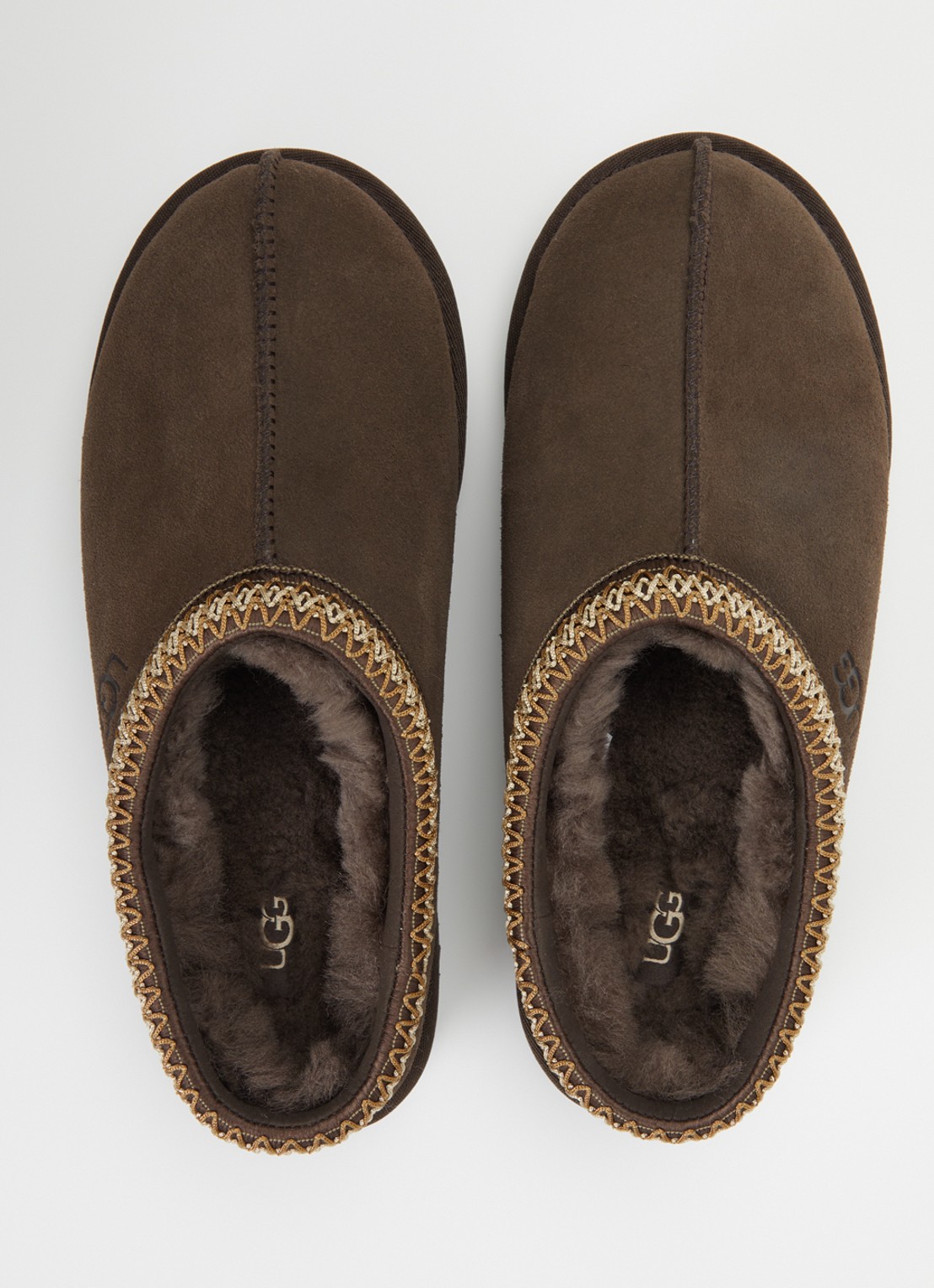 UGG Tasman ll instapper van suède - detail 3 donkerbruin