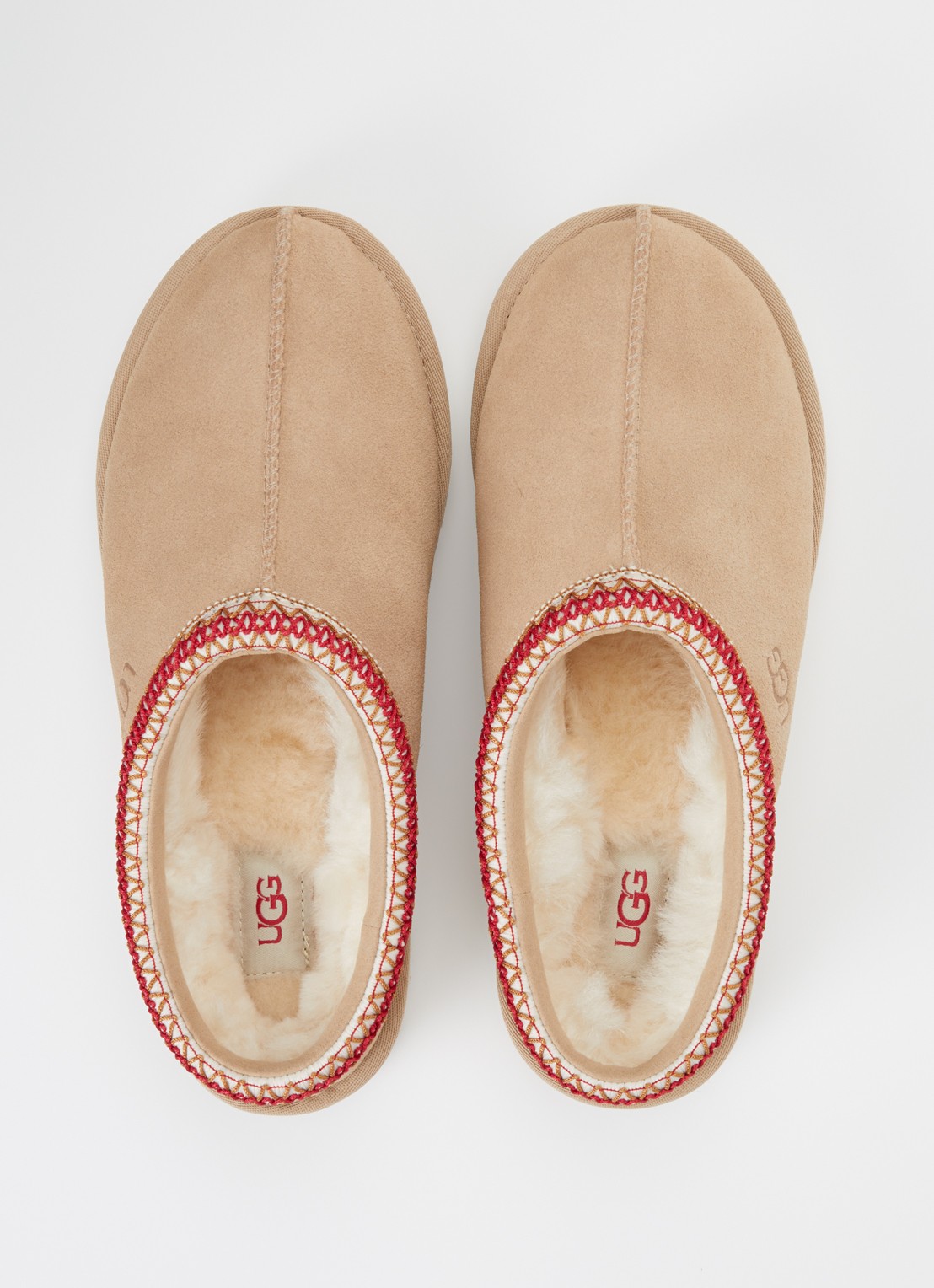 UGG Tasman ll instapper van suède - detail 3 zand