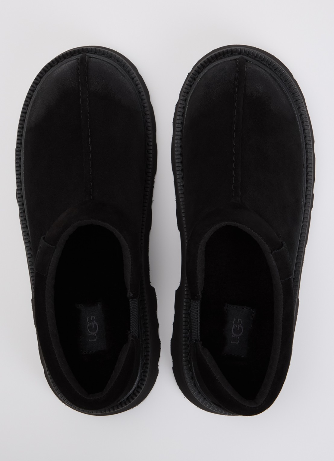 UGG Tasman Lug instapper van suède - detail 3 zwart