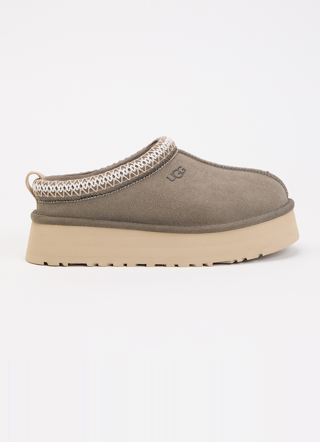 UGG Tazz II instapper van suède - voorkant grijs