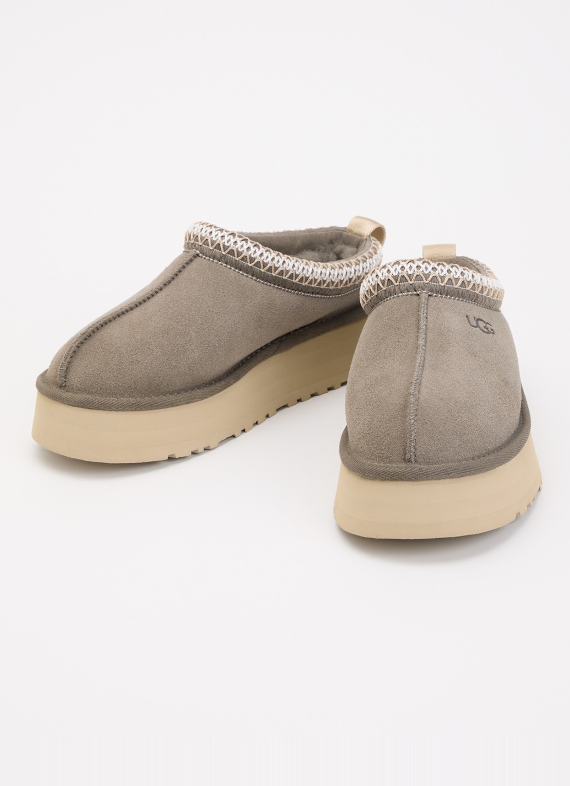 UGG Tazz II muiltje van suède - detail grijs