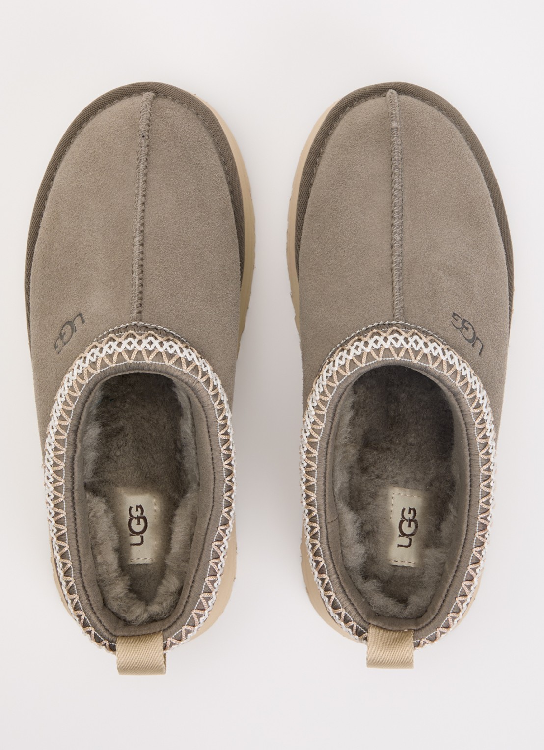 UGG Tazz II muiltje van suède - detail 2 grijs