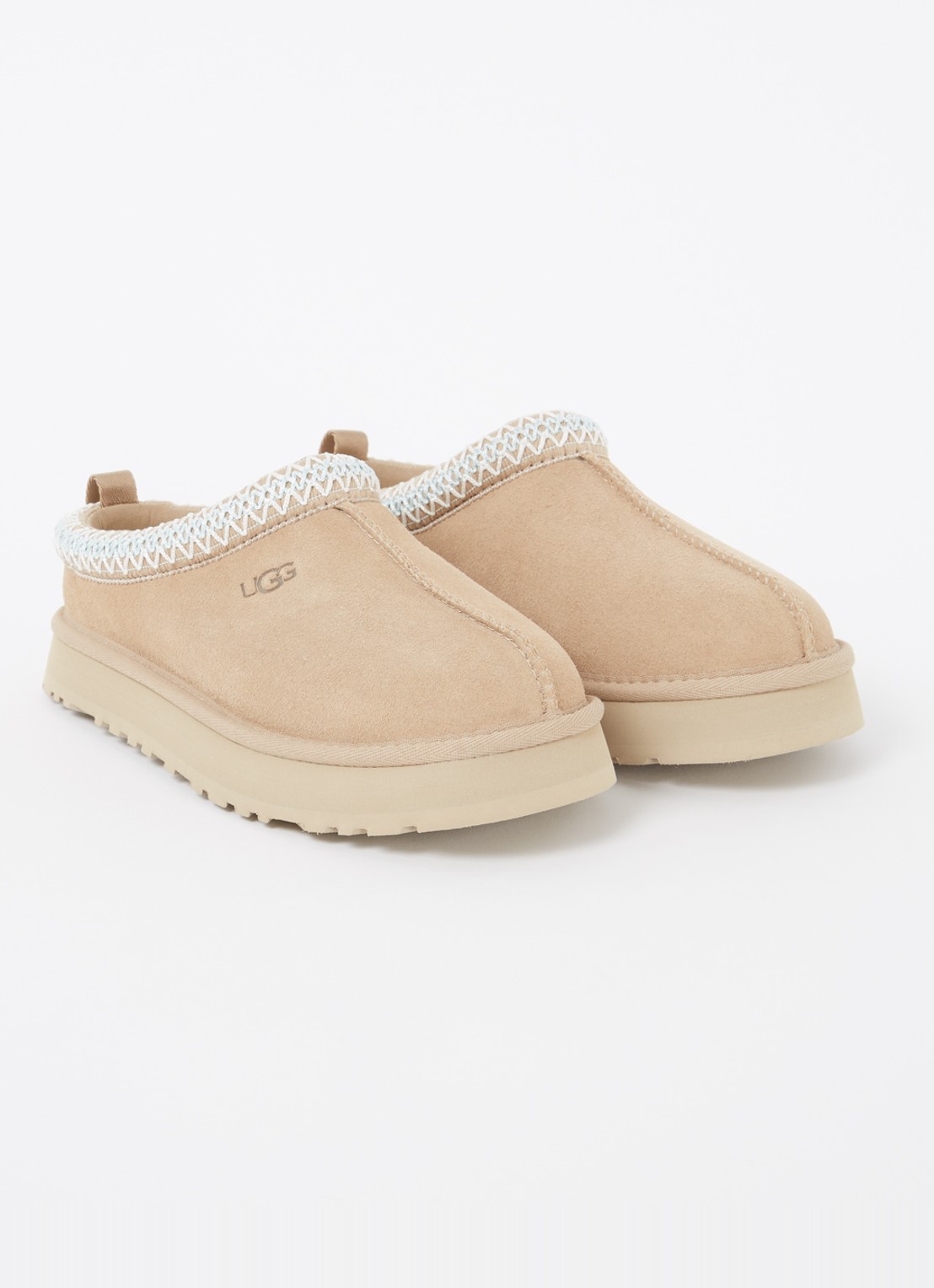 UGG Tazz instapper van suède - voorkant 3 zand