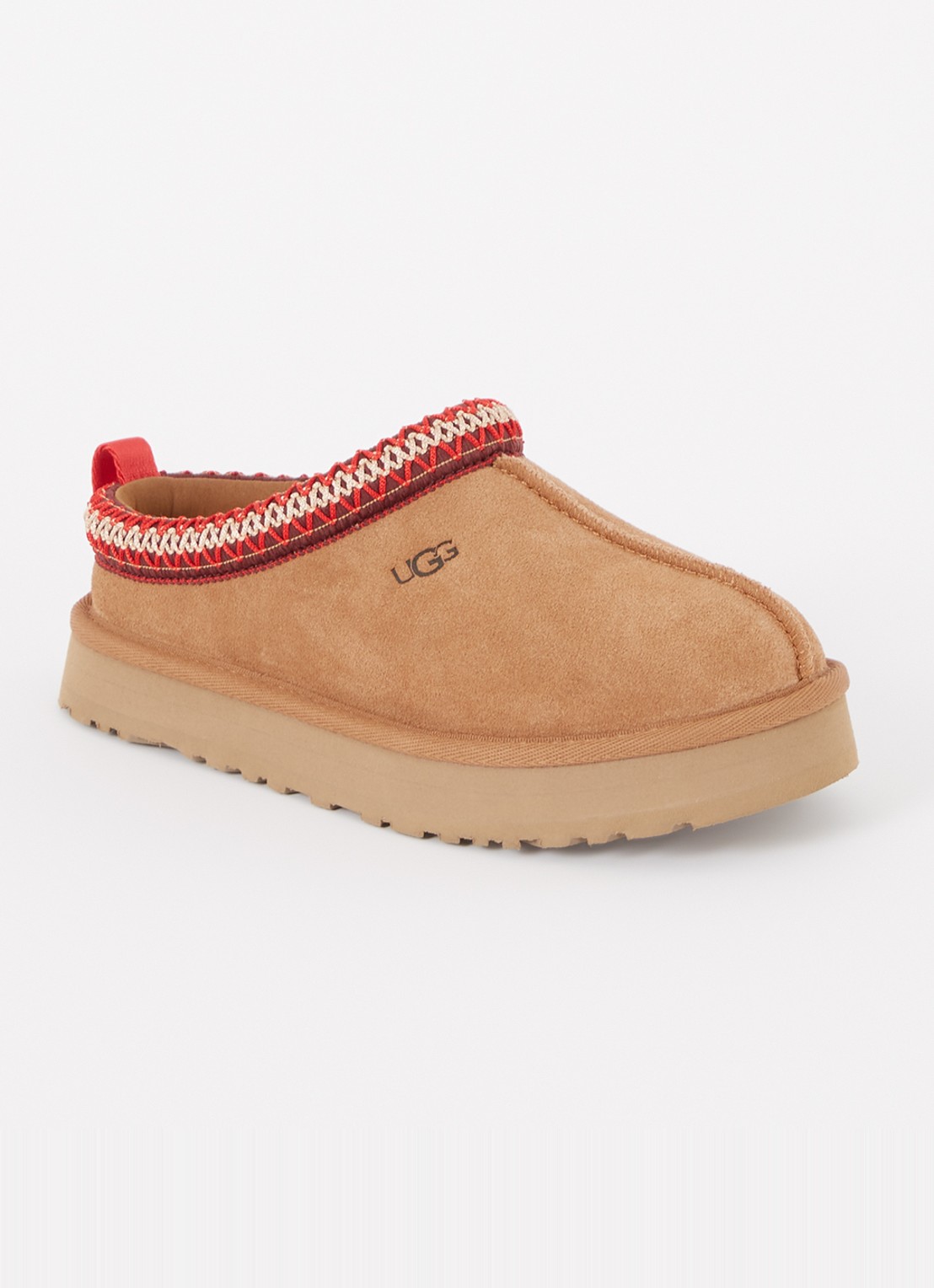 UGG Tazz instapper van suède - voorkant 4 kastanjebruin