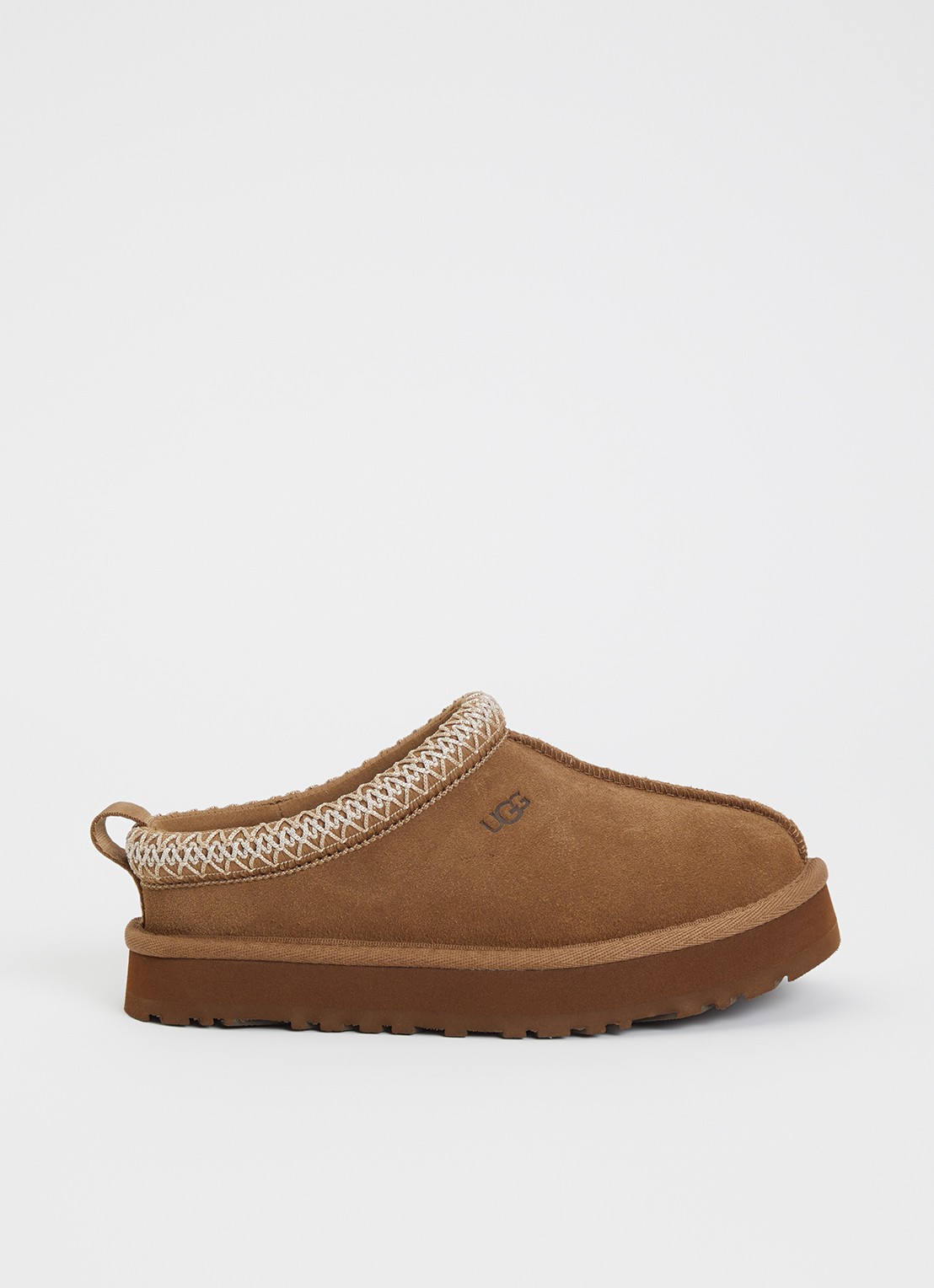 UGG Tazz instapper van suède - voorkant donkerbeige