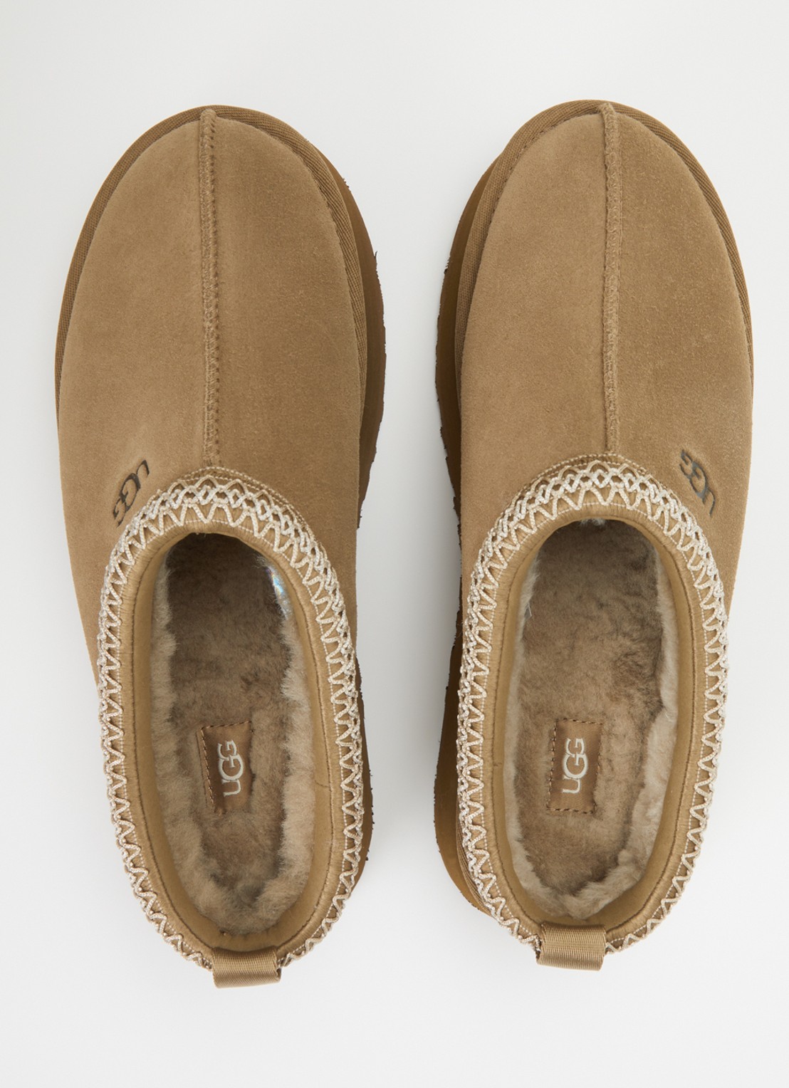 UGG Tazz ll instapper van suède met plateauzool - detail 3 lichtbruin