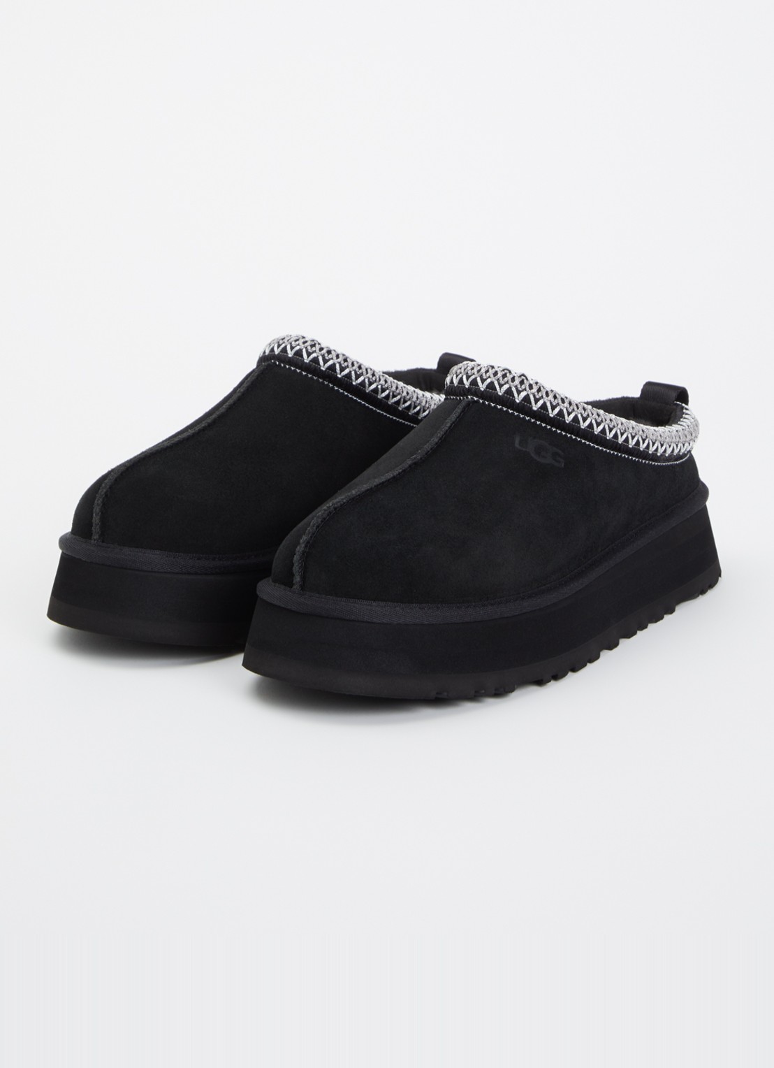 UGG Tazz ll instapper van suède met plateauzool - detail 2 zwart