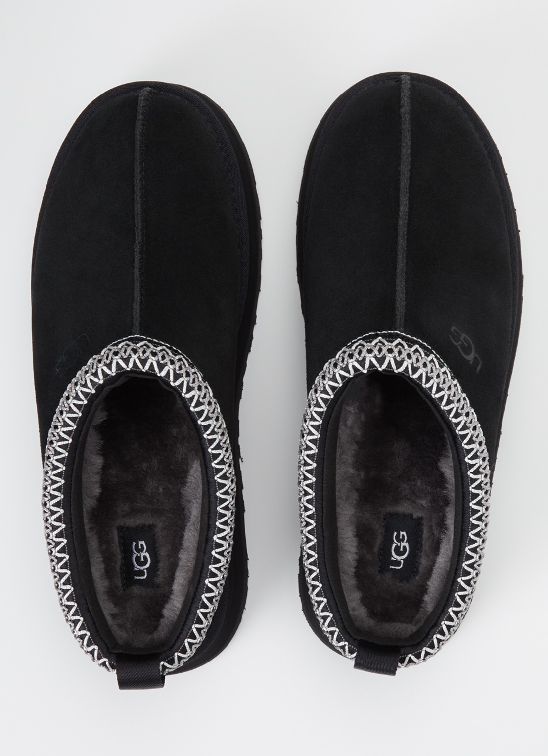 UGG Tazz ll instapper van suède met plateauzool - detail 3 zwart