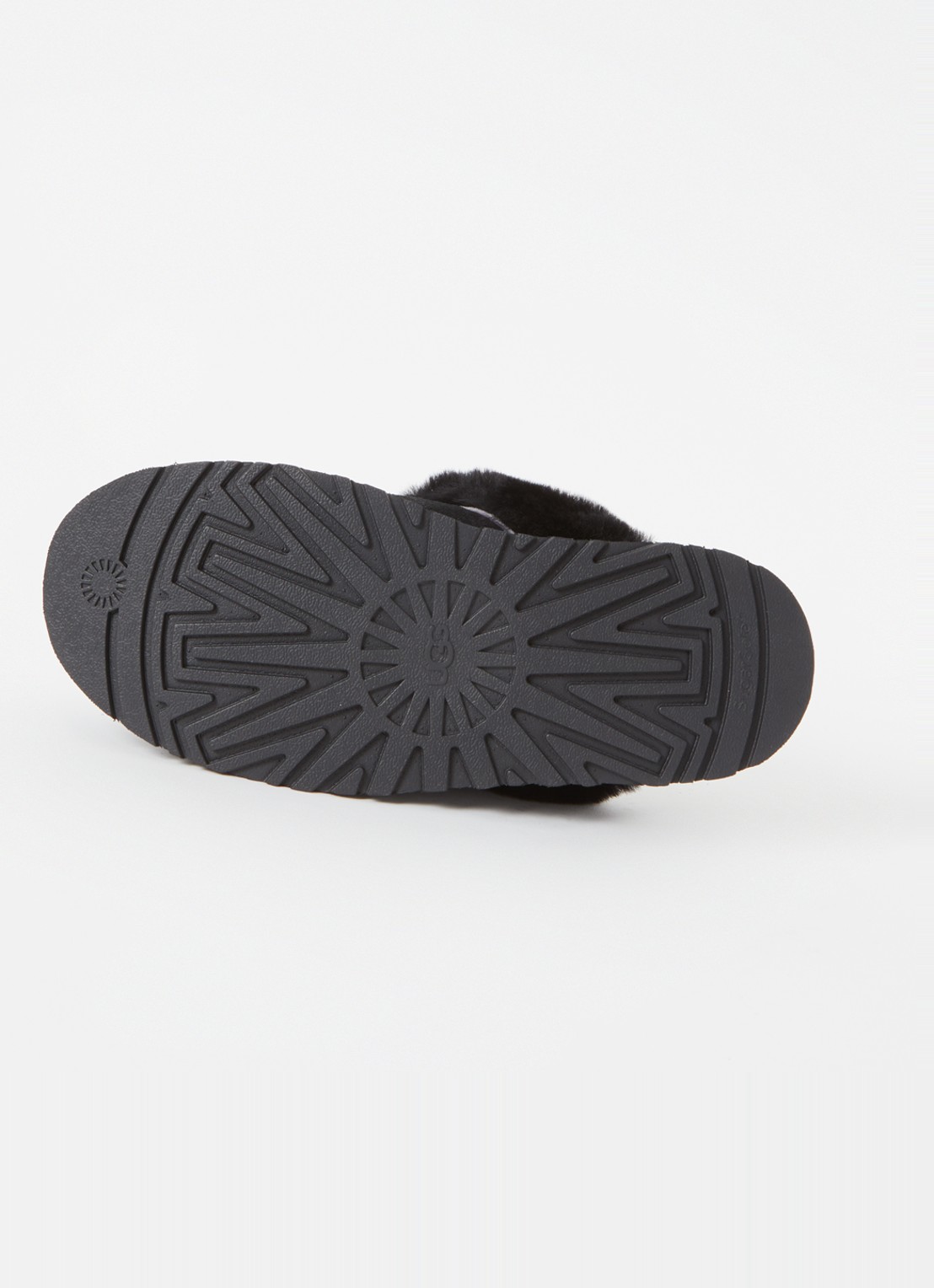 UGG W Disquette pantoffel van suède met schapenwol - detail 5 zwart