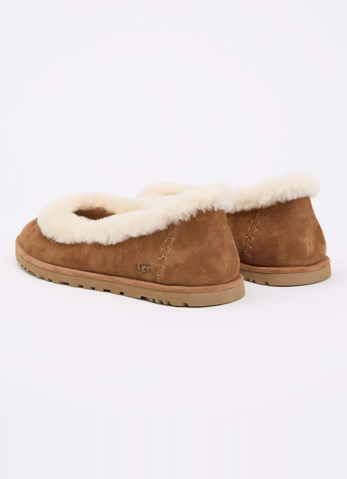 UGG Zora ballerina van suède - achterkant 2 camel