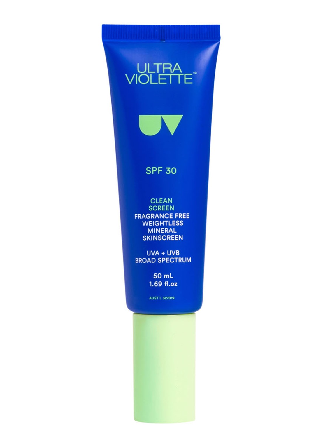 Ultra Violette Clean Screen Fragrance Free Sensitive Facial Skinscreen SPF30 - zonnebrand voor het gezicht - voorkant undefined
