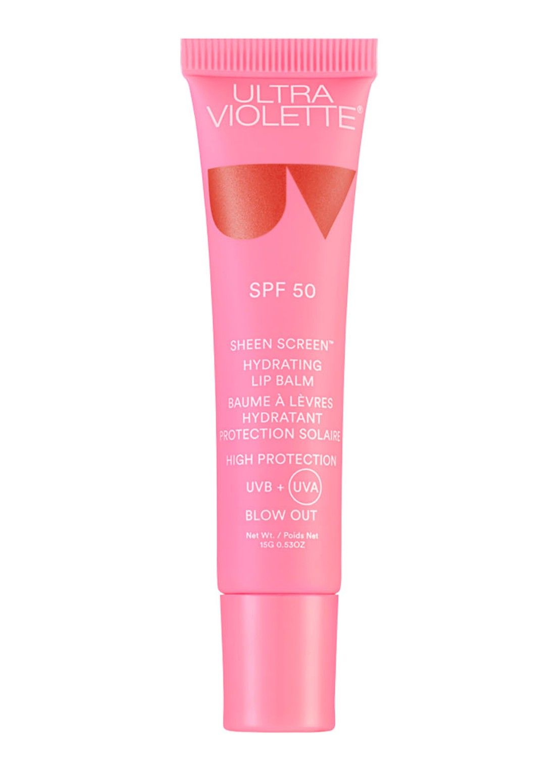 Ultra Violette Sheen Screen™ Hydrating Lip Balm SPF 50 - getinte lipbalsem - voorkant blow out