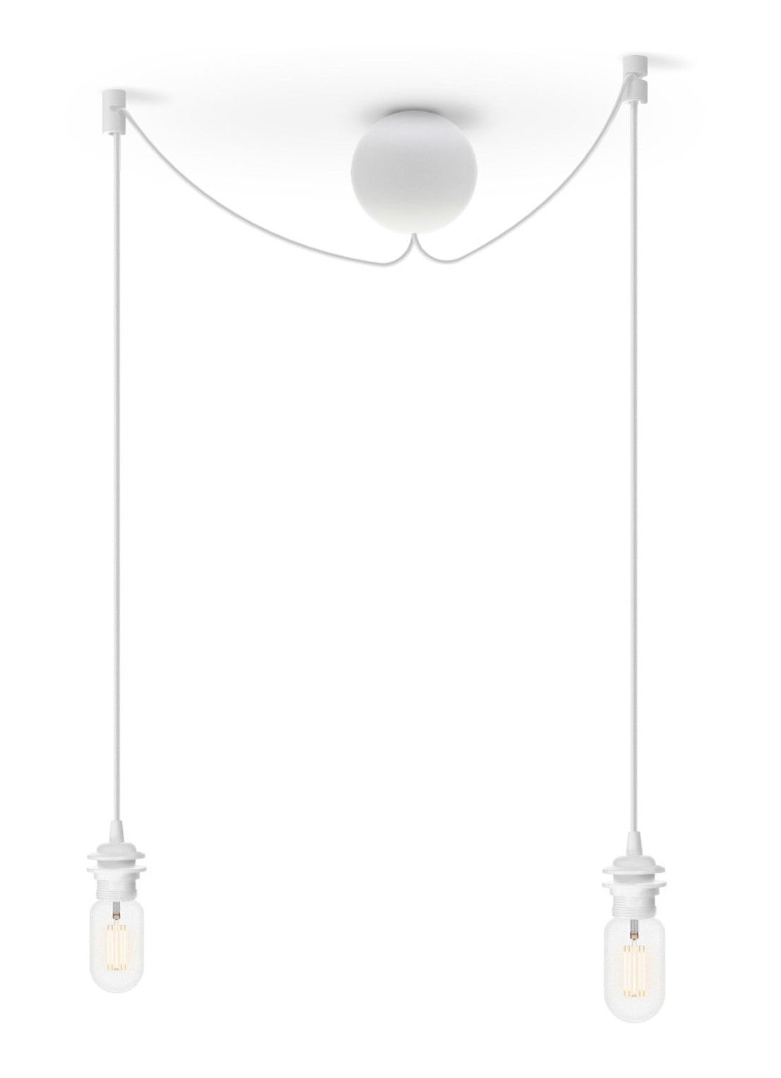 Umage Cannonball 3 cluster hanglamp Ø 12 cm - voorkant wit