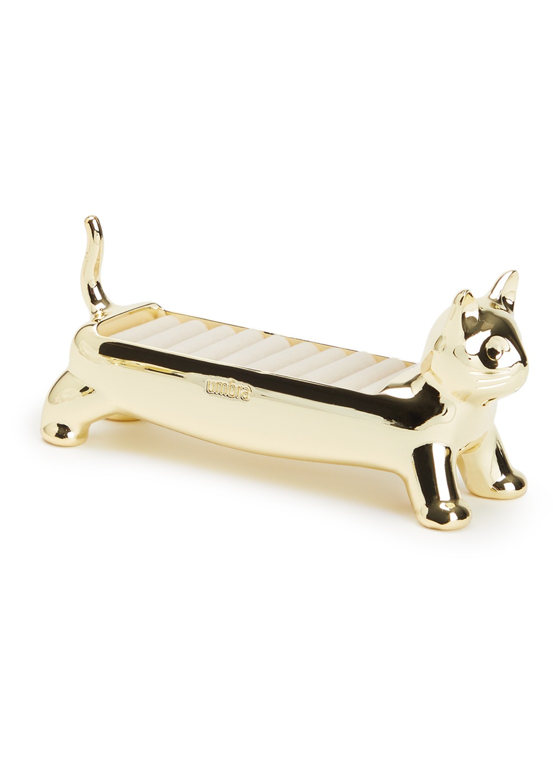 Umbra Ali Cat ringenhouder 5 cm - voorkant goud
