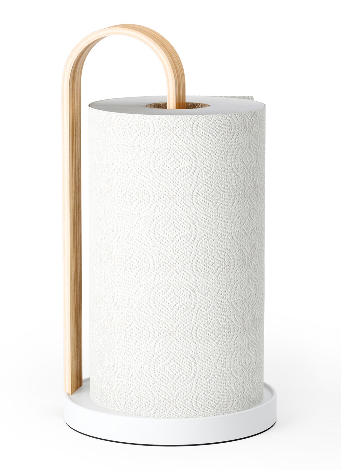 Umbra Bellwood keukenrolhouder 31 cm - voorkant 2 wit