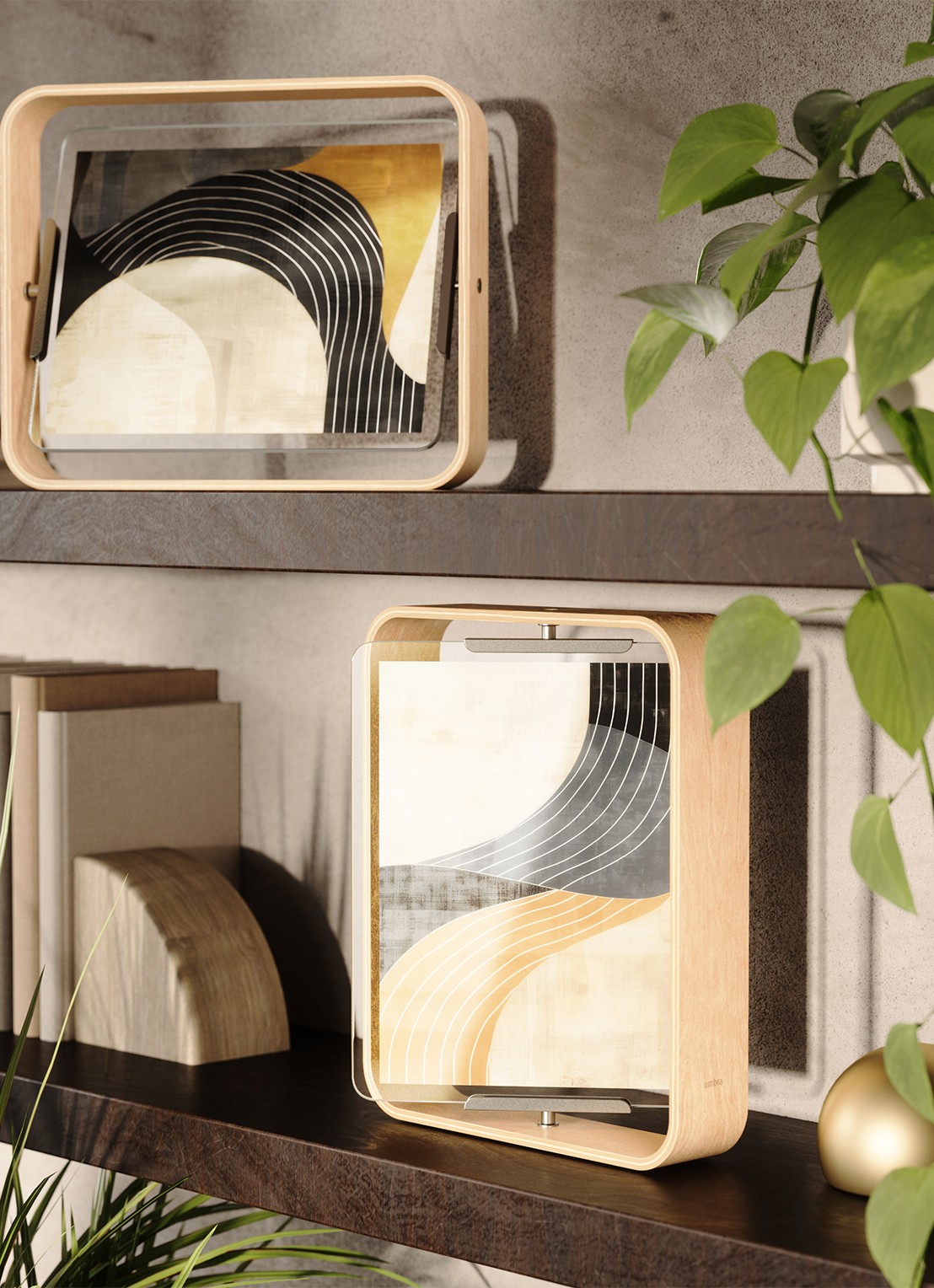 Umbra Bellwood opbergrek 25 x 72 cm - voorkant 7 beige