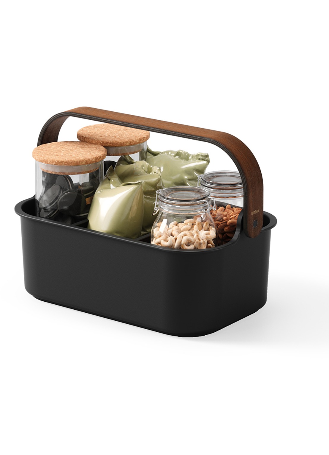 Umbra Bellwood opbergrek 25 x 72 cm - voorkant 2 zwart