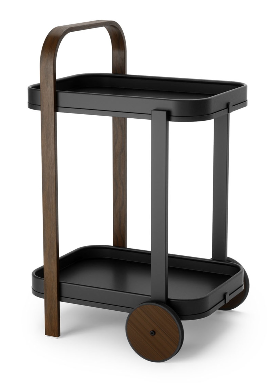 Umbra Bellwood serveertrolley 80 cm - voorkant 2 zwart