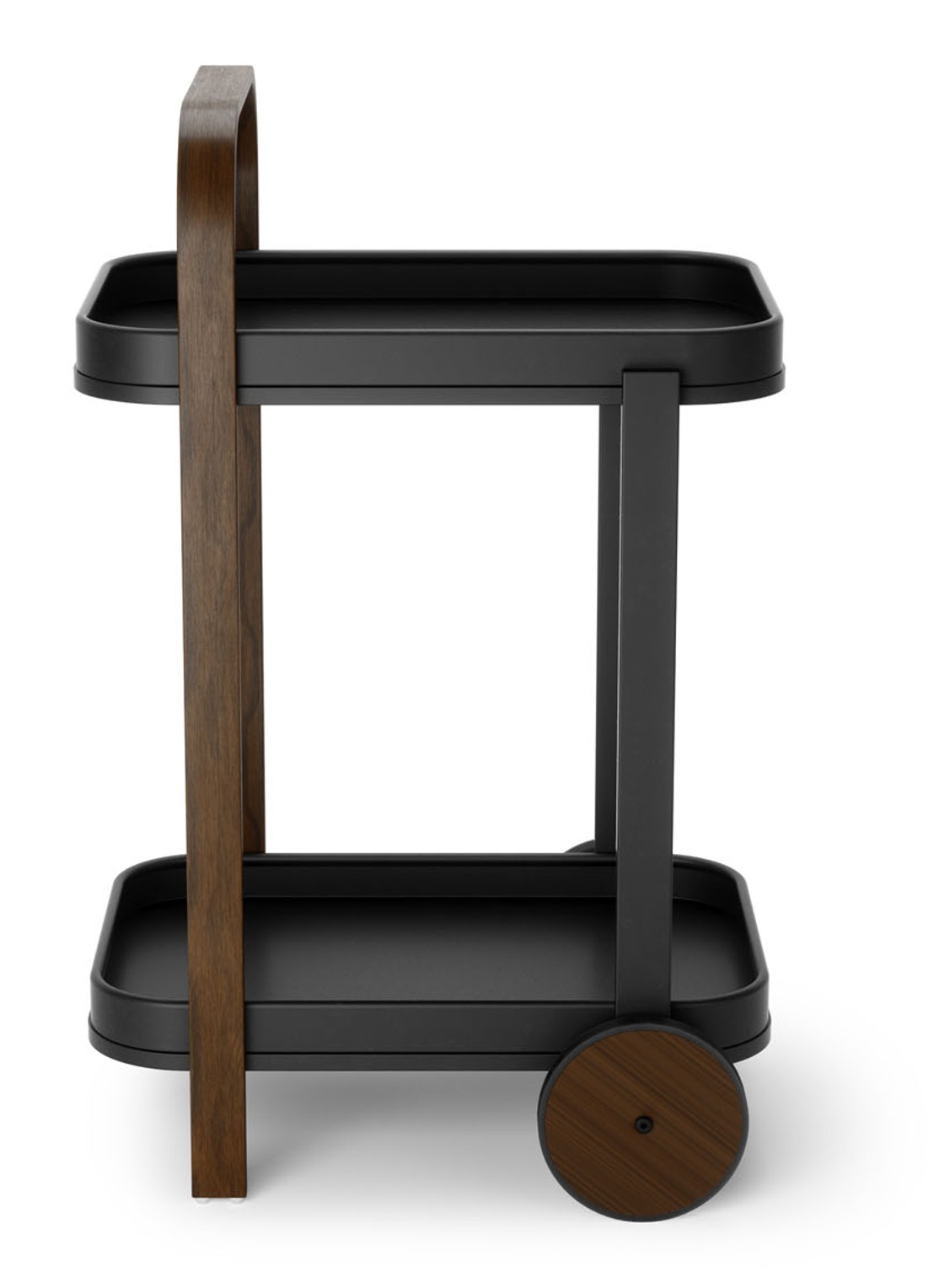 Umbra Bellwood serveertrolley 80 cm - voorkant 3 zwart