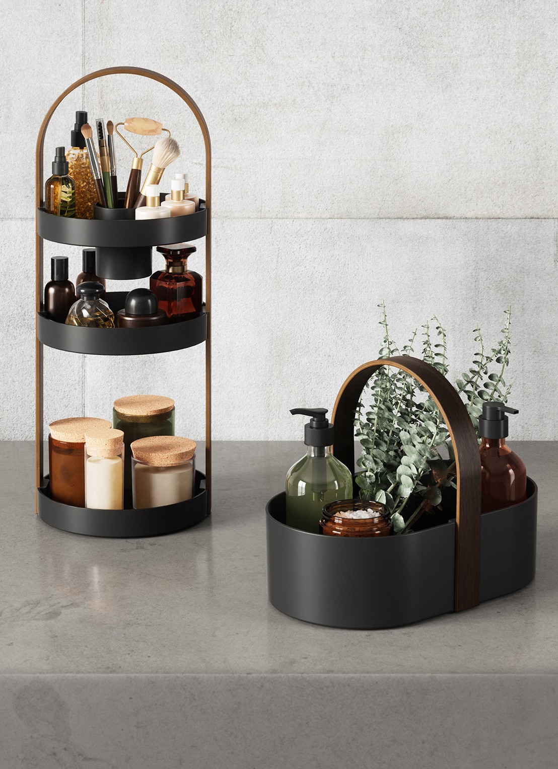 Umbra Bellwood wandrek 65 x 24 cm  - detail 3 zwart
