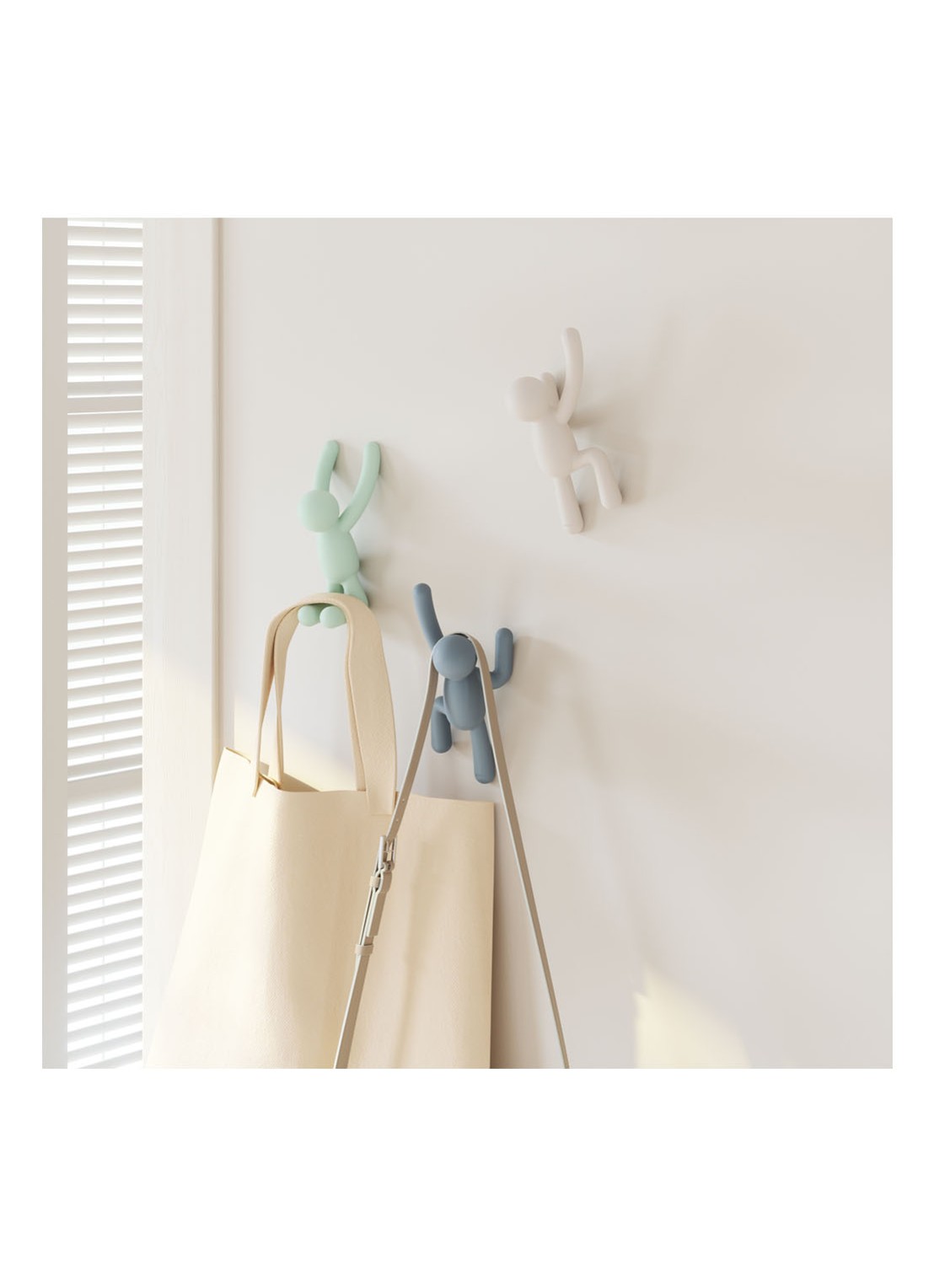 Umbra Buddy haken set van 3 - detail 4 mint