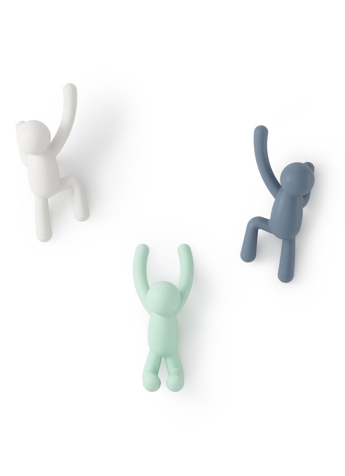 Umbra Buddy haken set van 3 - voorkant 3 mint