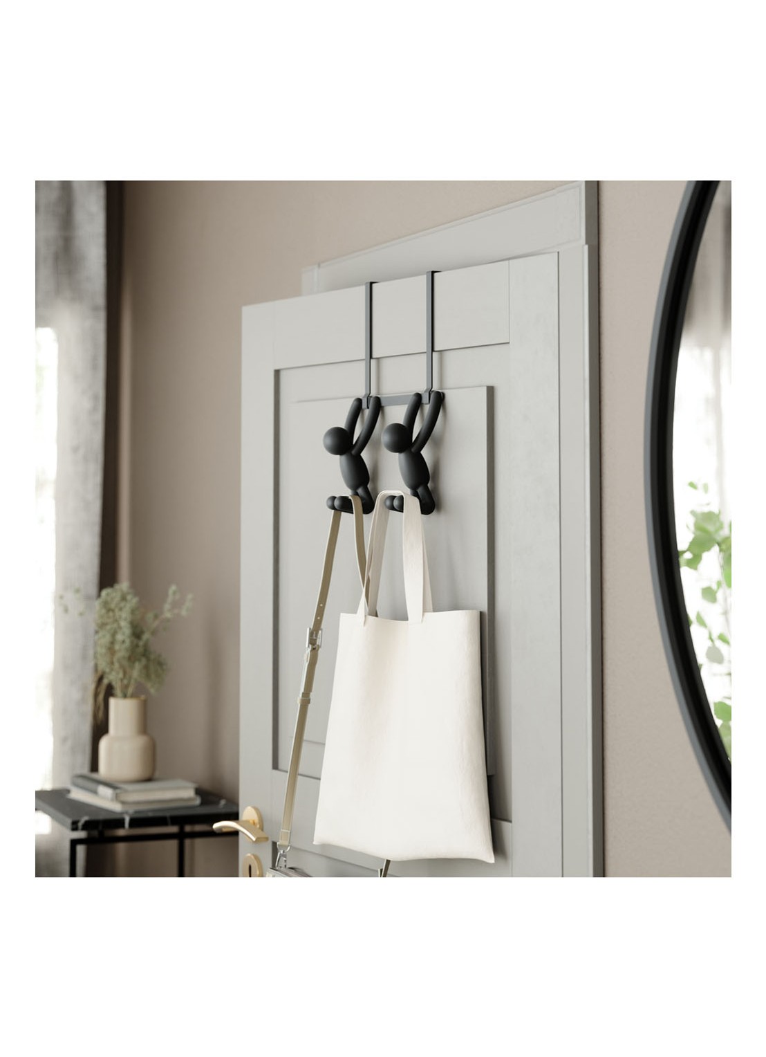 Umbra Buddy kapstok 22 cm - voorkant 4 zwart