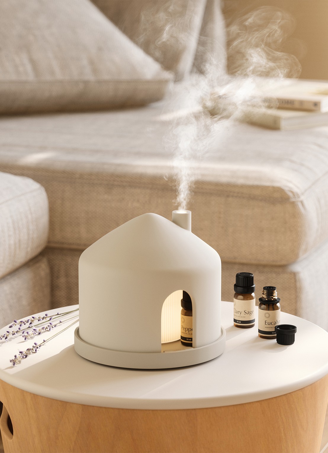 Umbra Casita geurdiffuser - voorkant 2 zand