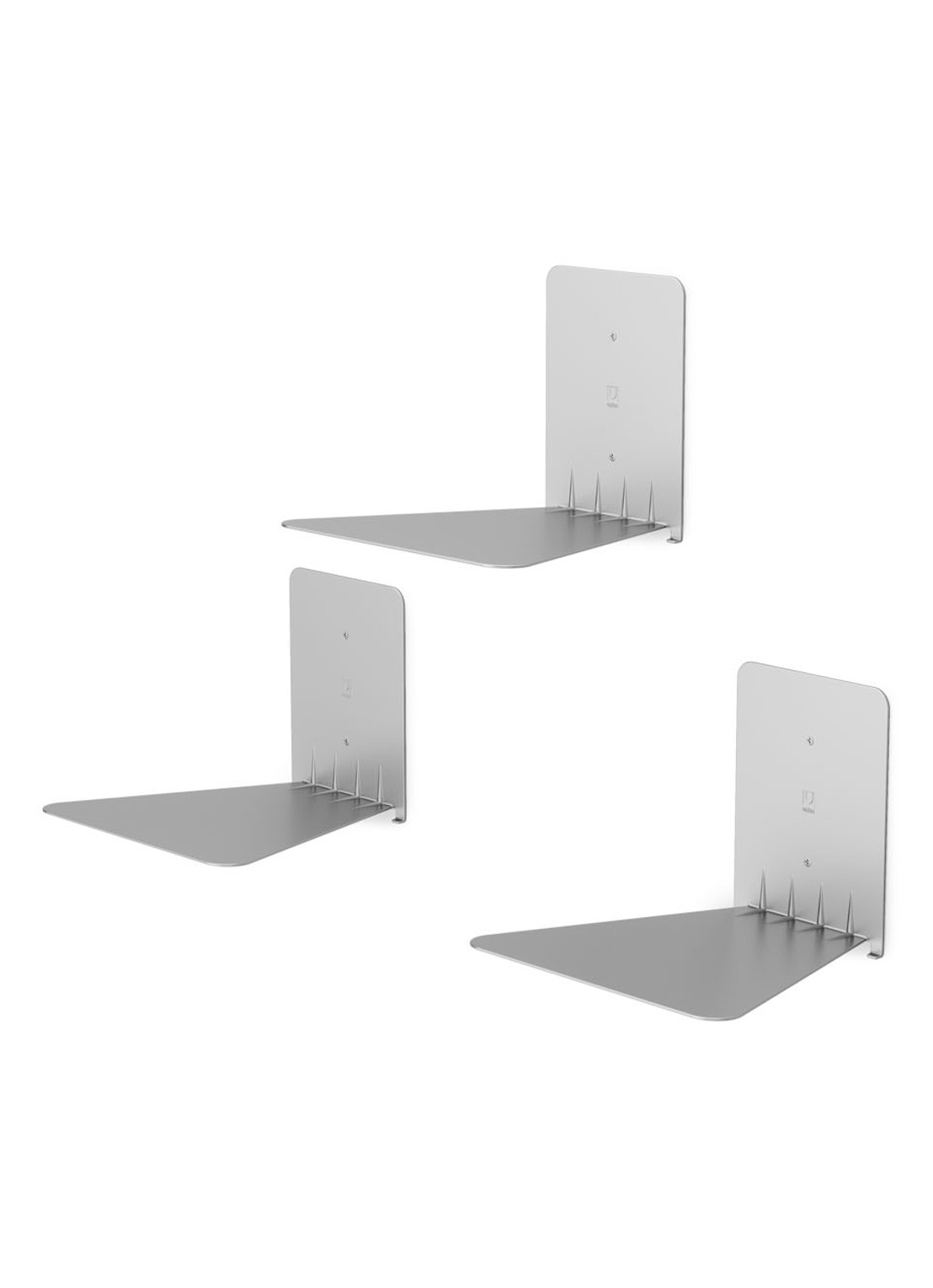 Umbra Conceal wandelement set van 3 - voorkant 2 zilver