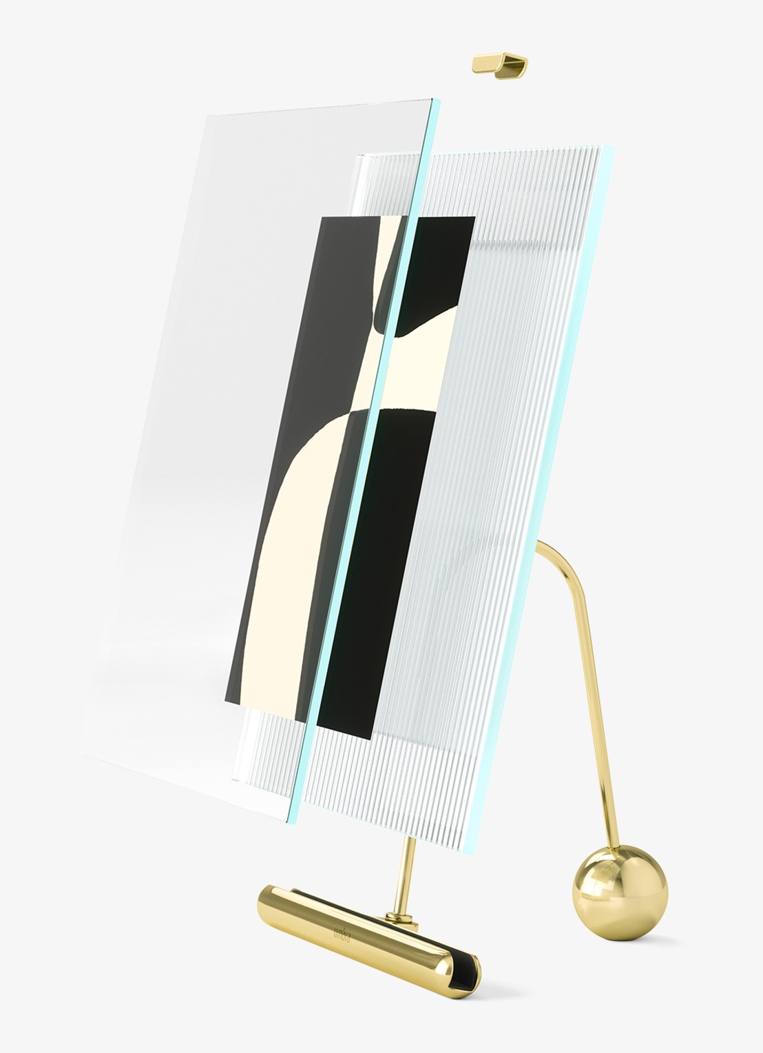 Umbra Estique kapstok met deurhaak 39 cm - detail 5 goud