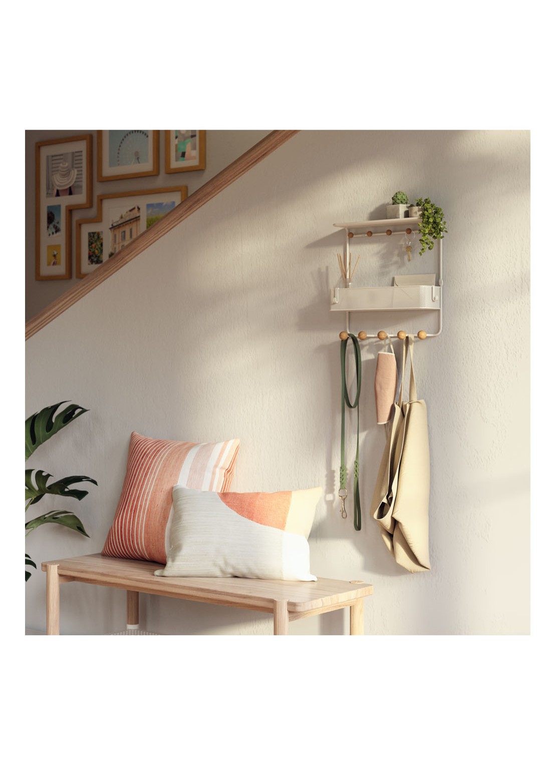 Umbra Estique wandrek 31 x 32 cm - detail 8 wit