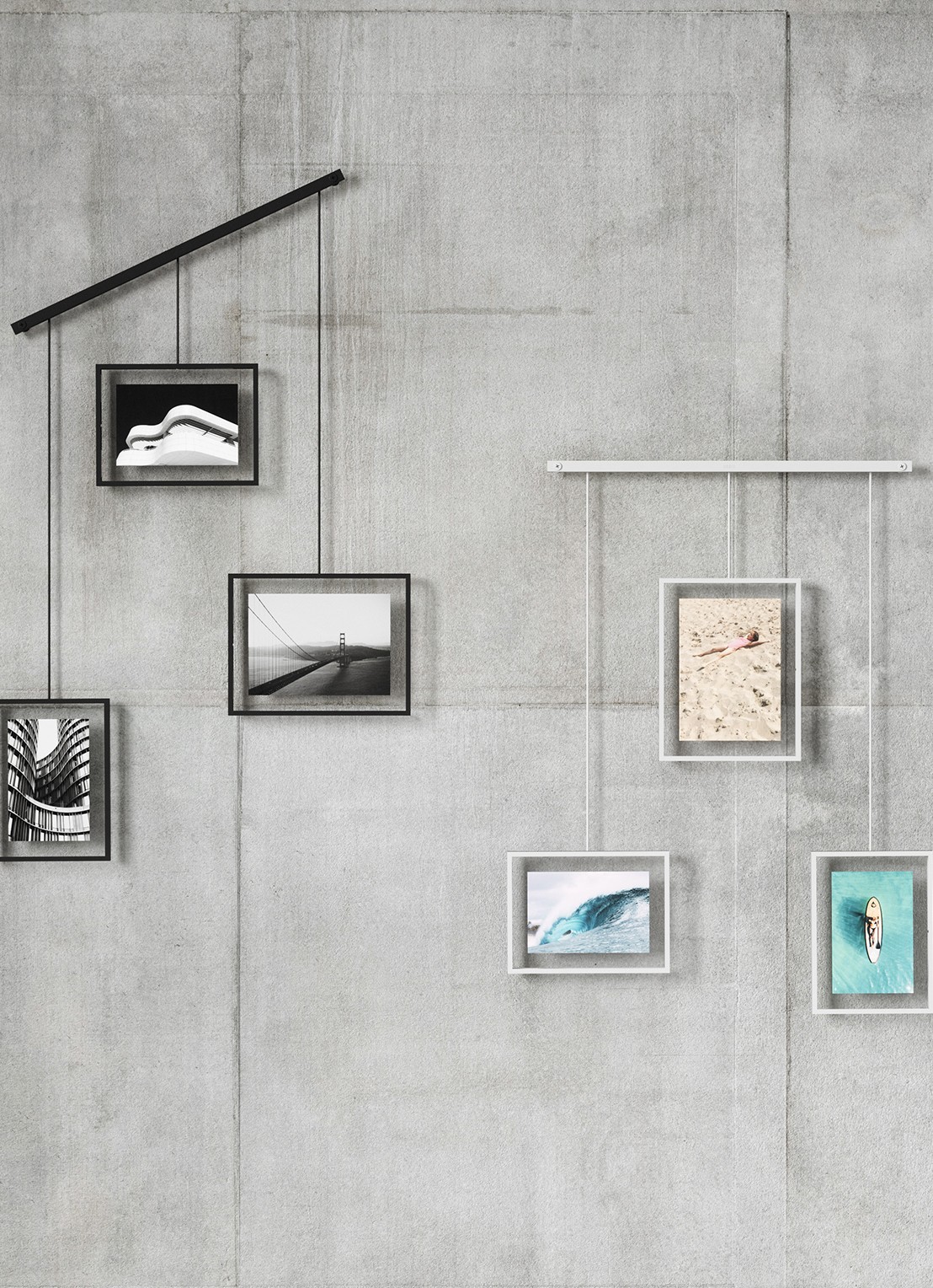 Umbra Exhibit fotolijst set van 3 - achterkant 5 zwart