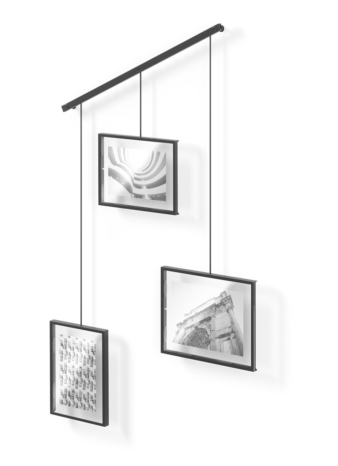 Umbra Exhibit fotolijst set van 3 - detail zwart